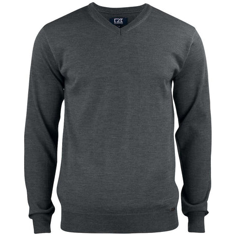 Everett V-neck Men - Anthracite melange - Image 1