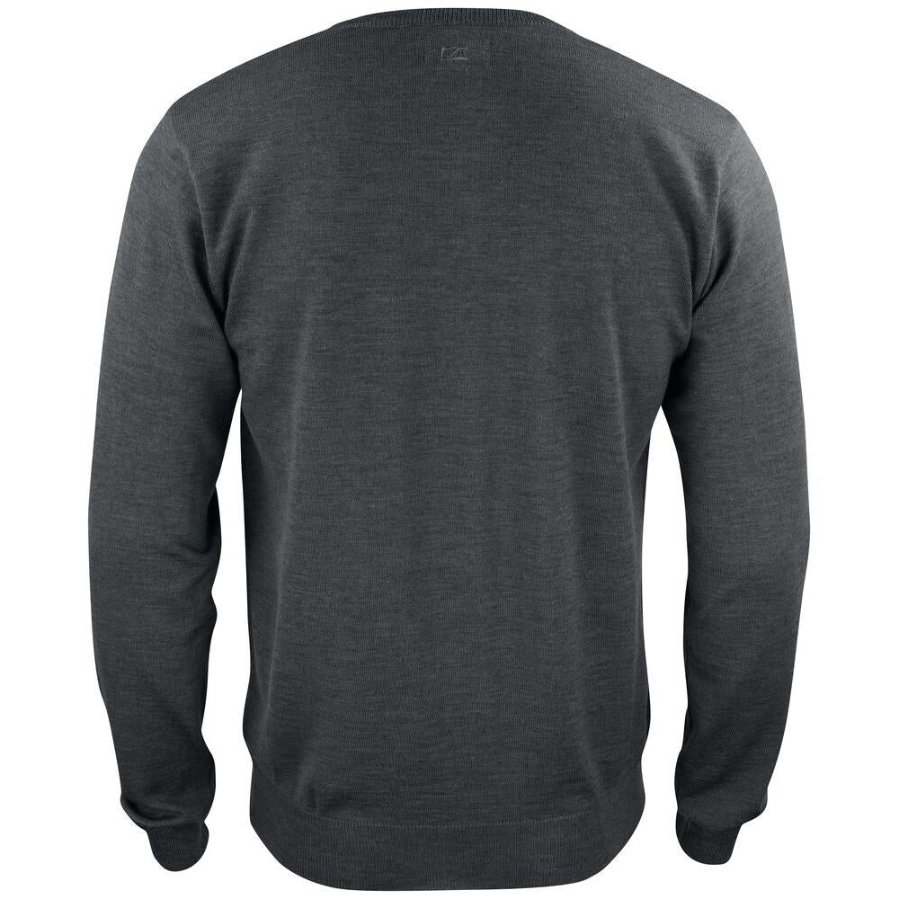 Everett V-neck Men - Anthracite melange - Image 2