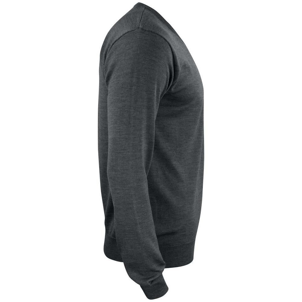 Everett V-neck Men - Anthracite melange - Image 4