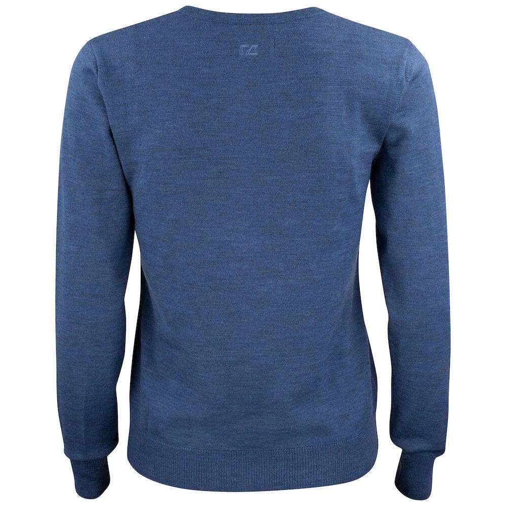 Everett V-neck Women - Denim Melange - Image 2