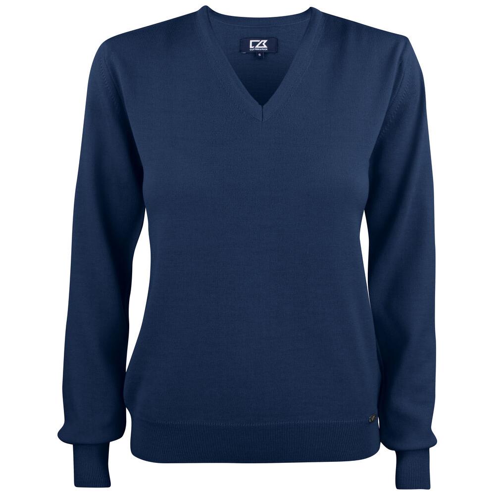 Everett V-neck Women - Dark Navy - Image 1