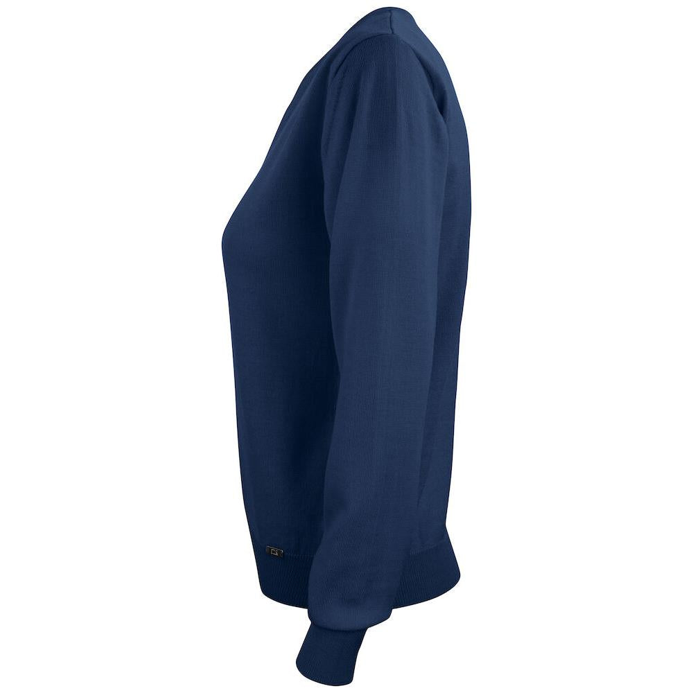 Everett V-neck Women - Dark Navy - Image 3