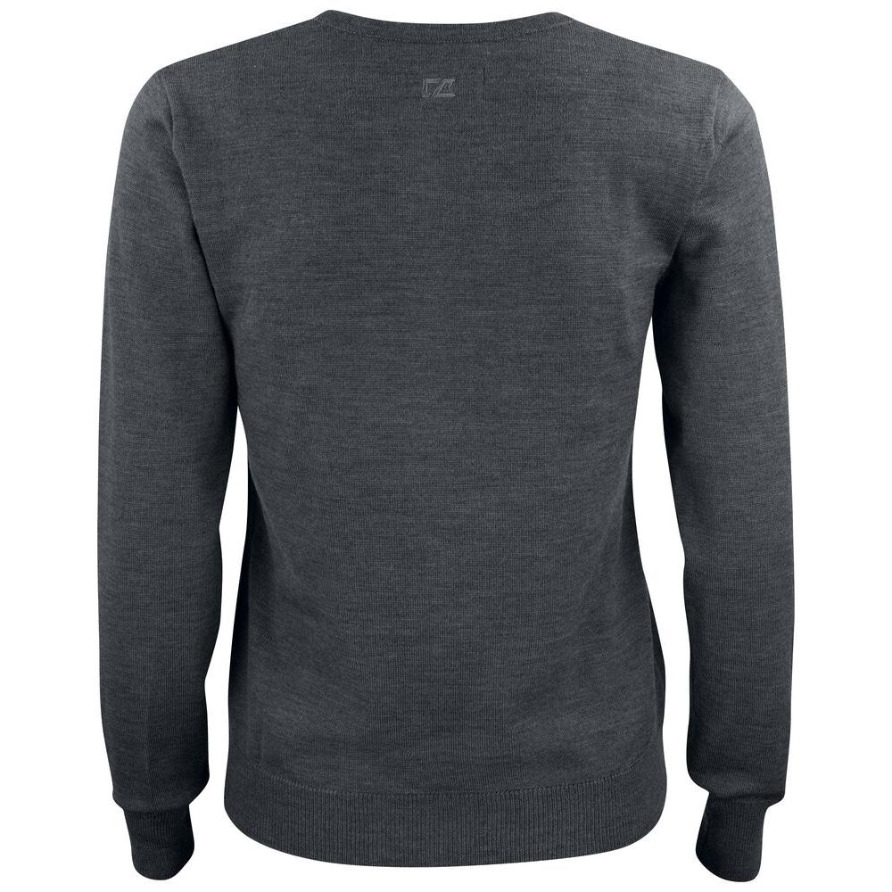 Everett V-neck Women - Anthracite Melange - Image 2