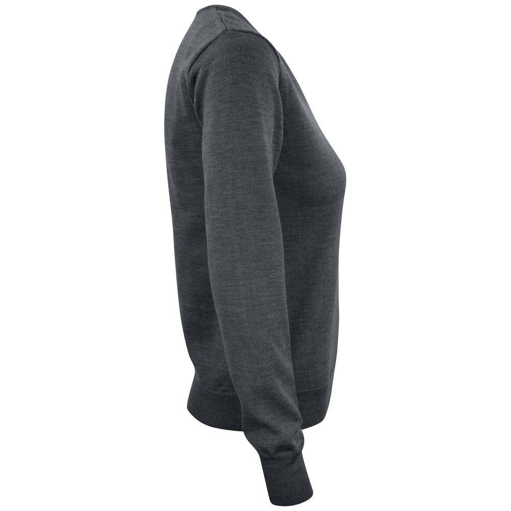 Everett V-neck Women - Anthracite melange - Image 4