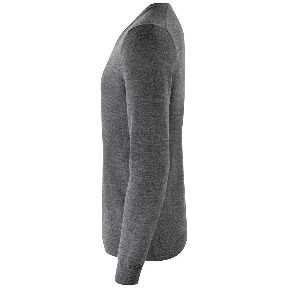 Vernon V-neck Men - Anthracite Melange - Image 3