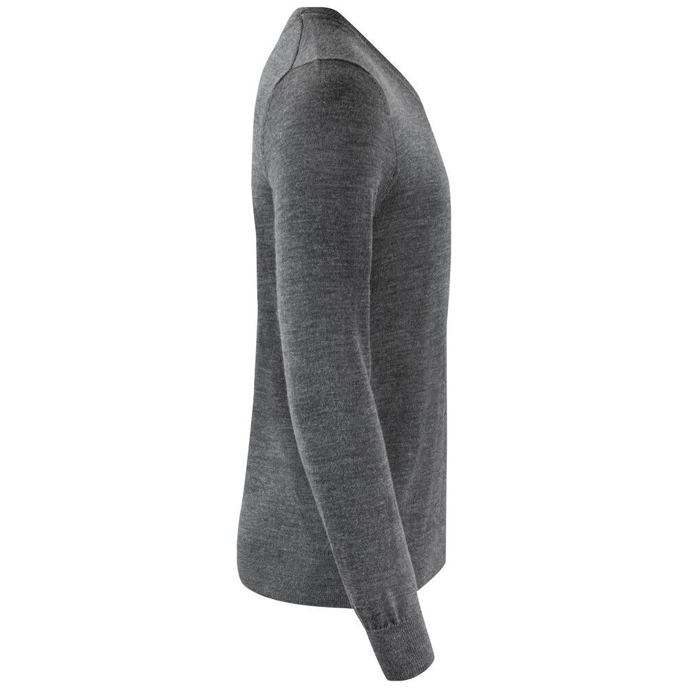 Vernon V-neck Men - Anthracite Melange - Image 4