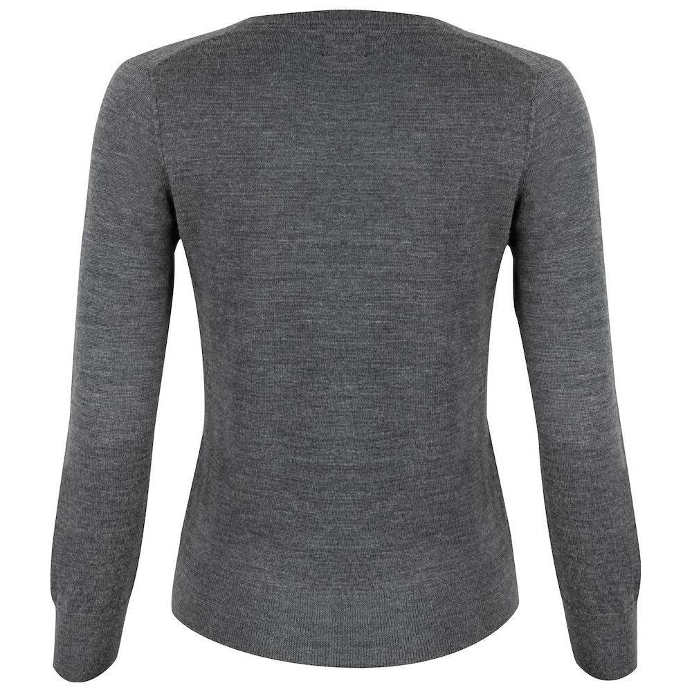 Vernon V-neck Women - Anthracite Melange - Image 2