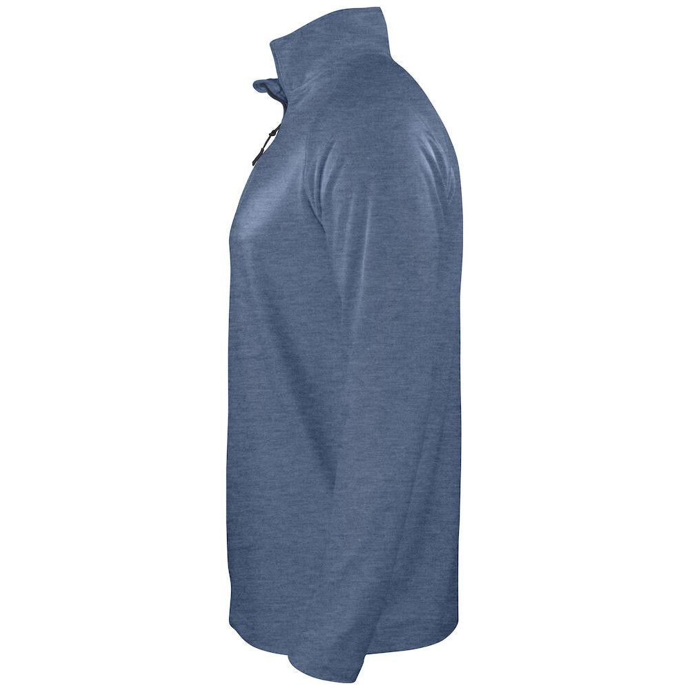 Coos Bay Half Zip Men - Slate Blue Melange - Image 3