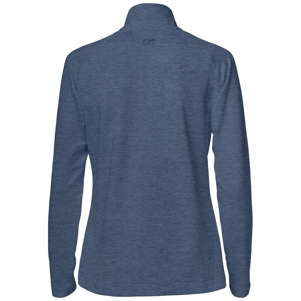 Coos Bay Half Zip Women - Slate Blue Melange - Image 2