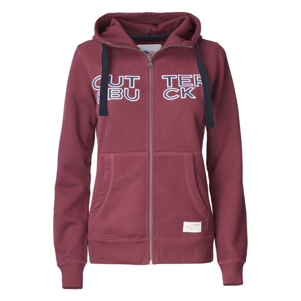 Twisp Hood Full Zip Women - Burgundy - Image 1