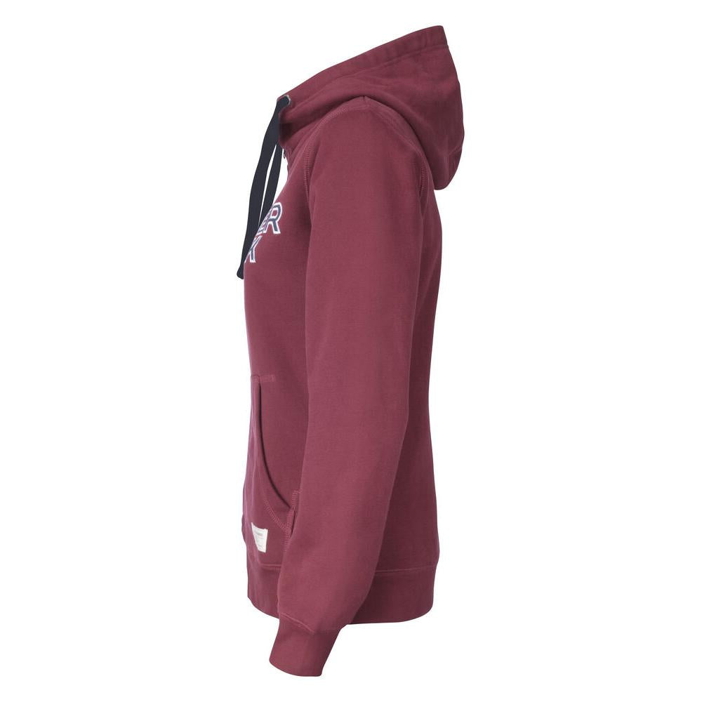 Twisp Hood Full Zip Women - Burgundy - Image 3