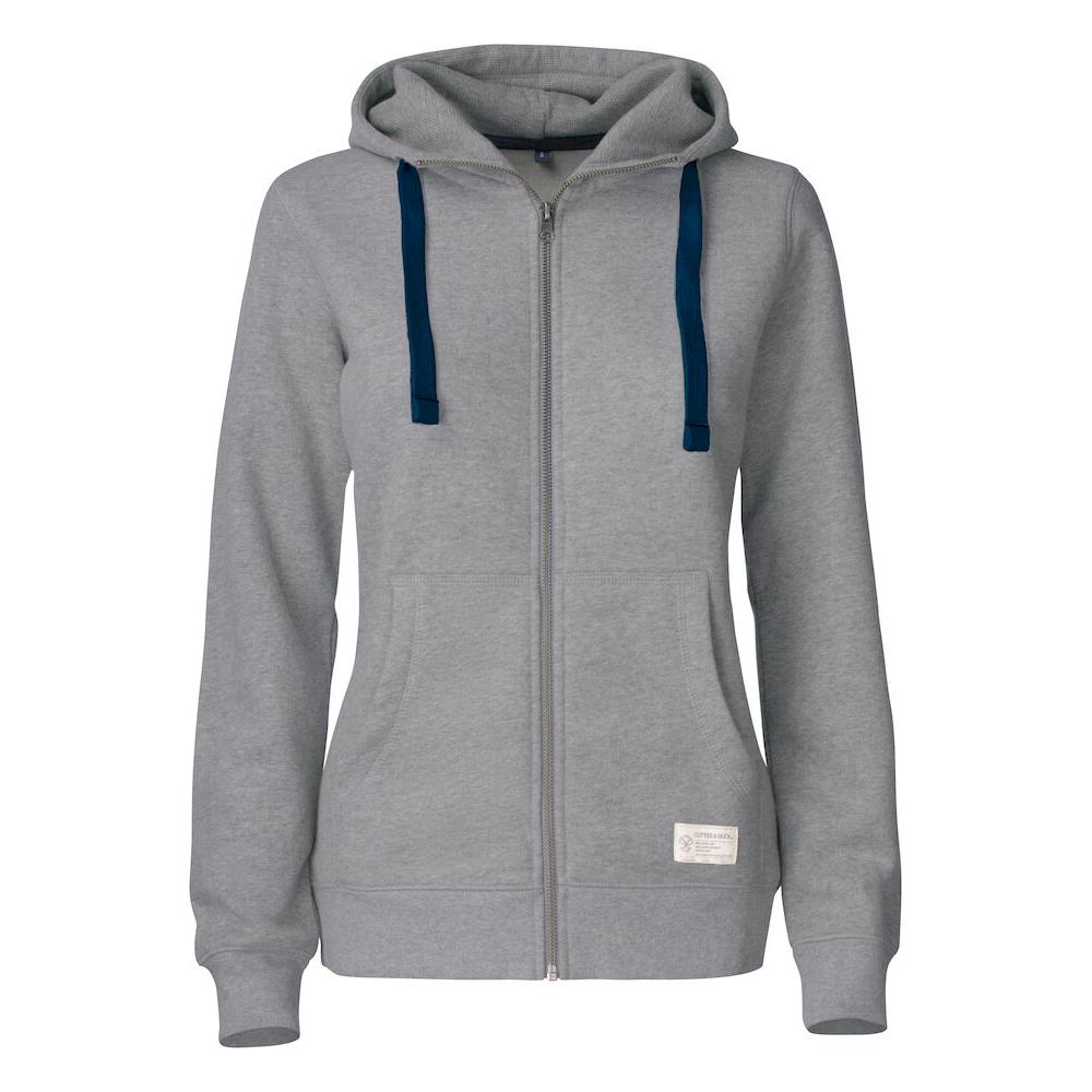 Twisp Hood Full Zip Women - Grey Melange - Image 1