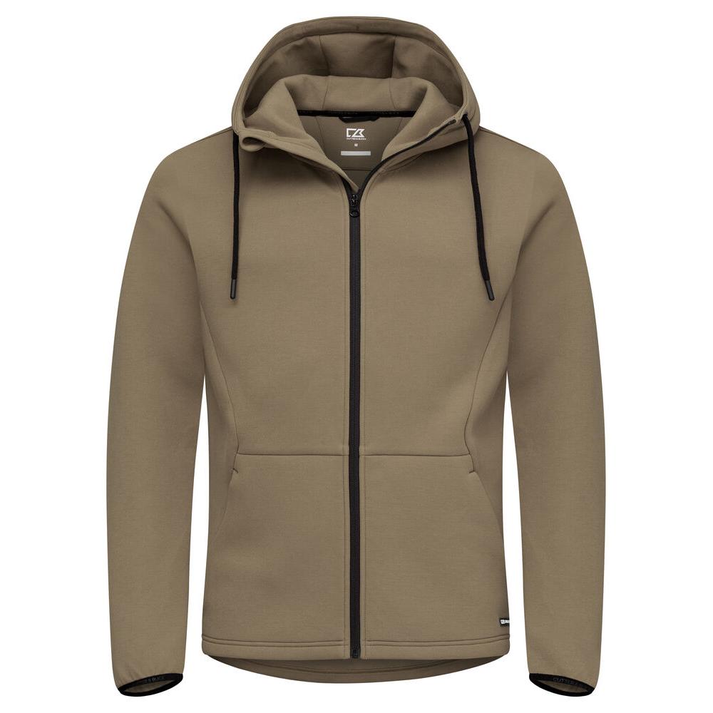 Pemberton Hood Full Zip Men - Khaki - Image 1