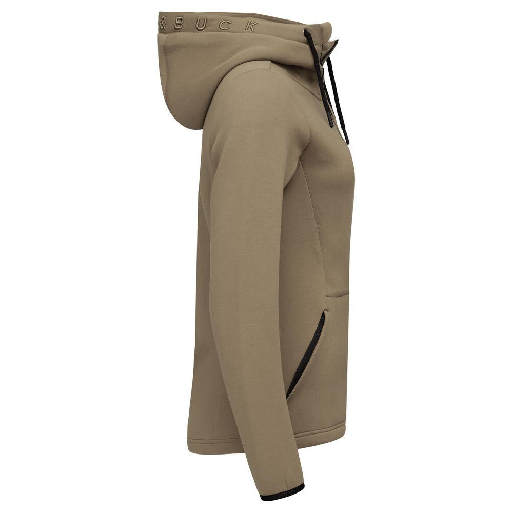 Pemberton Hood Full Zip Women - Khaki - Image 4