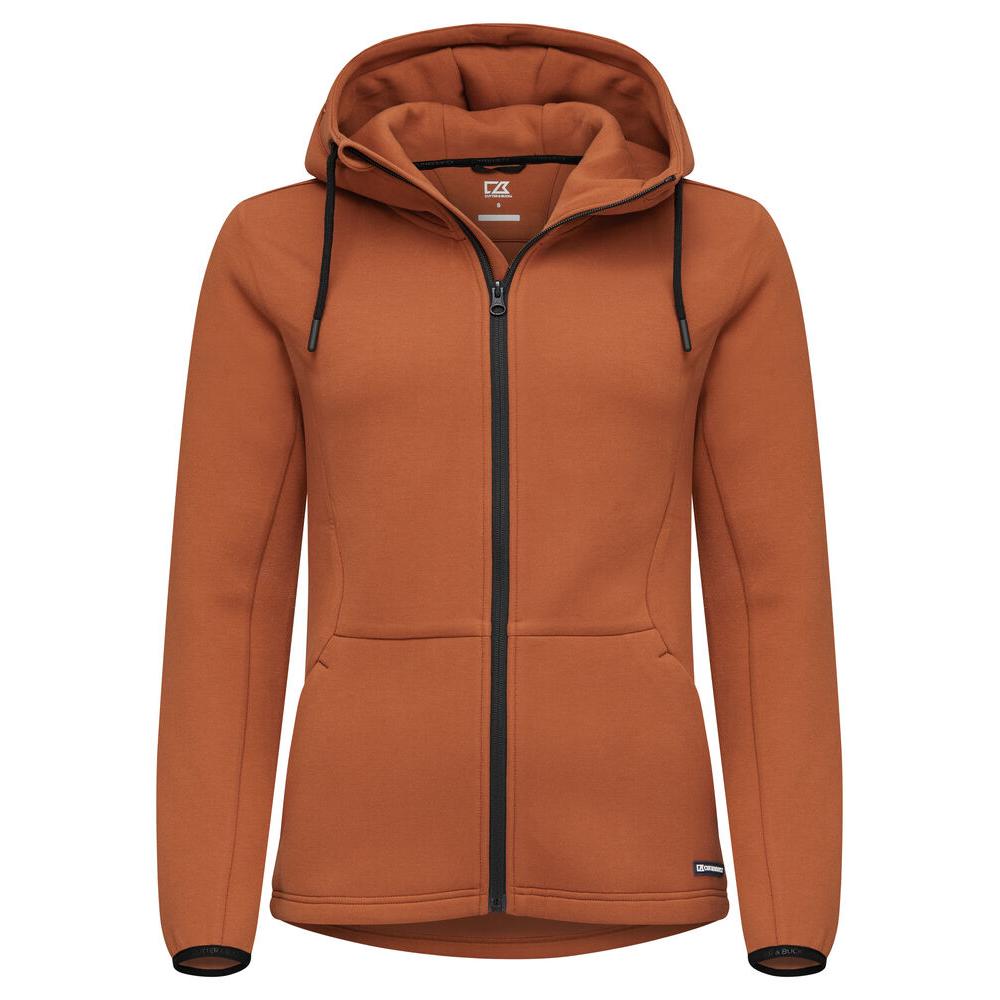 Pemberton Hood Full Zip Women - Orange Rust - Image 1