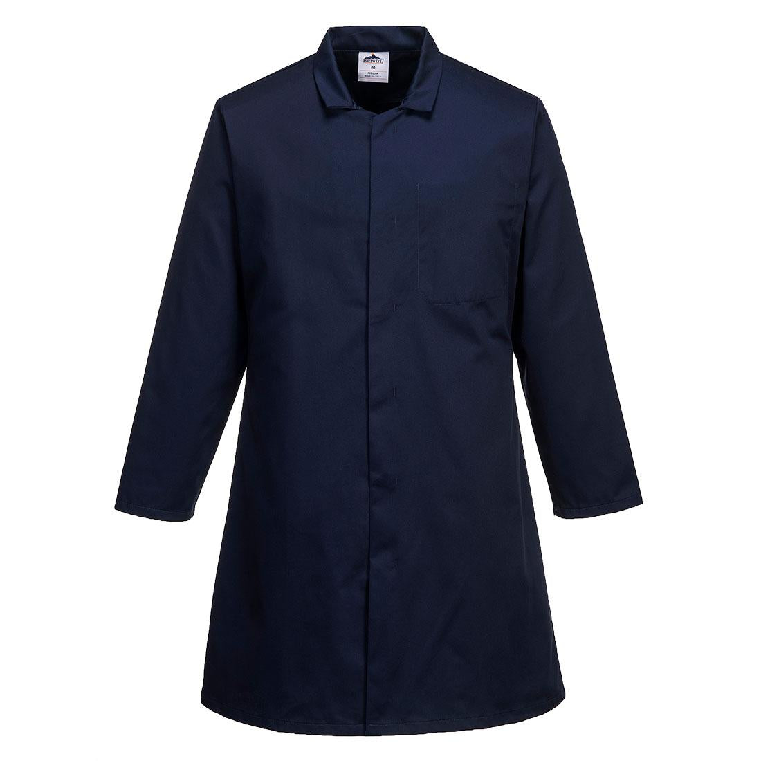 Food Industry Men's 1 Pocket Coat - Navy