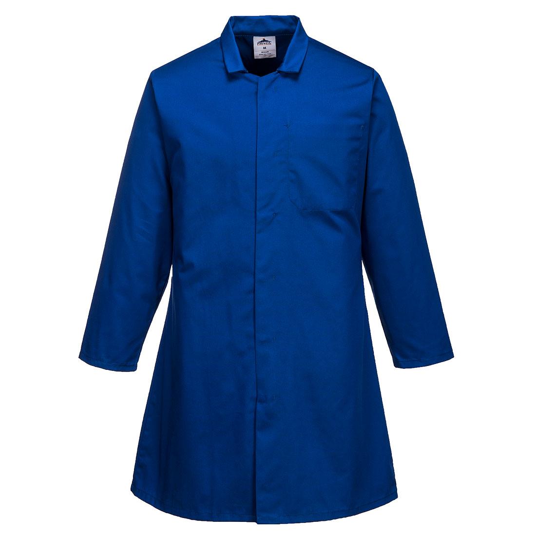 Food Industry Men's 1 Pocket Coat - Royal Blue