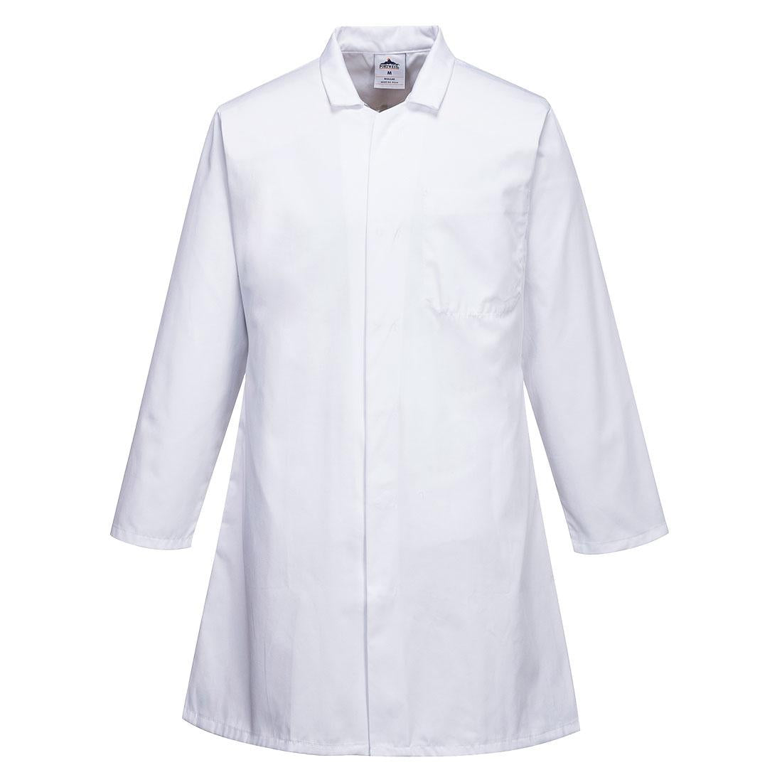 Food Industry 3 Pocket Coat - White