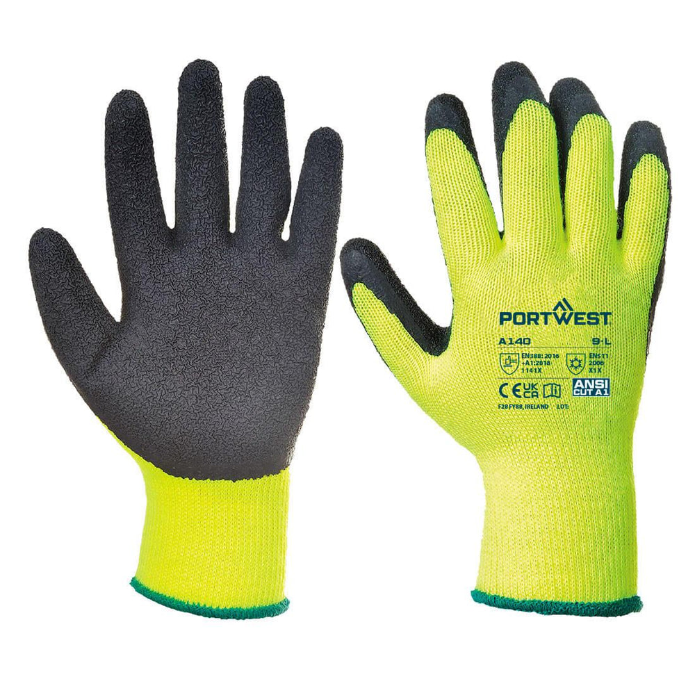 Thermal Grip Glove - Latex - Black