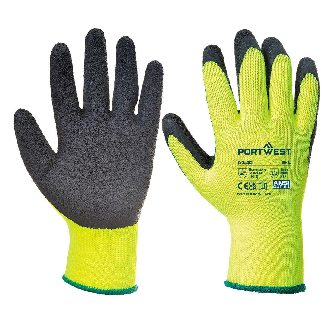 Thermal Grip Glove - Latex - Black
