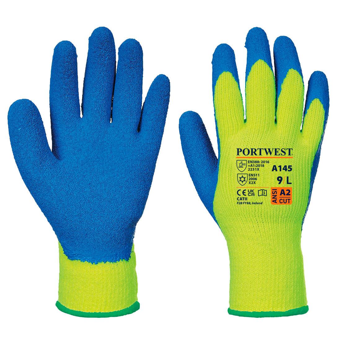 Cold Grip Glove - Yellow/Blue