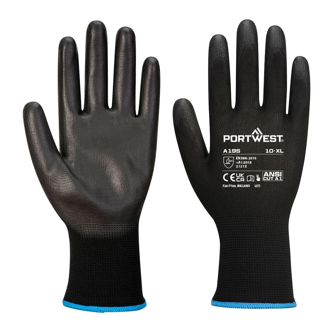 Grip 13 PU Touchscreen Glove - Black