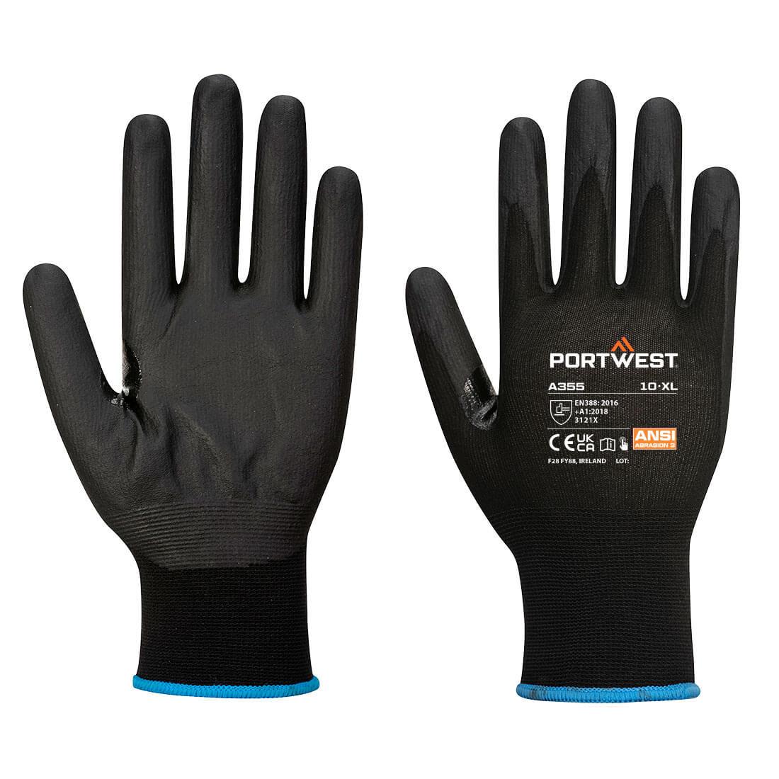 Grip 15 Nitrile Foam Touchscreen Glove (Pk12) - Black