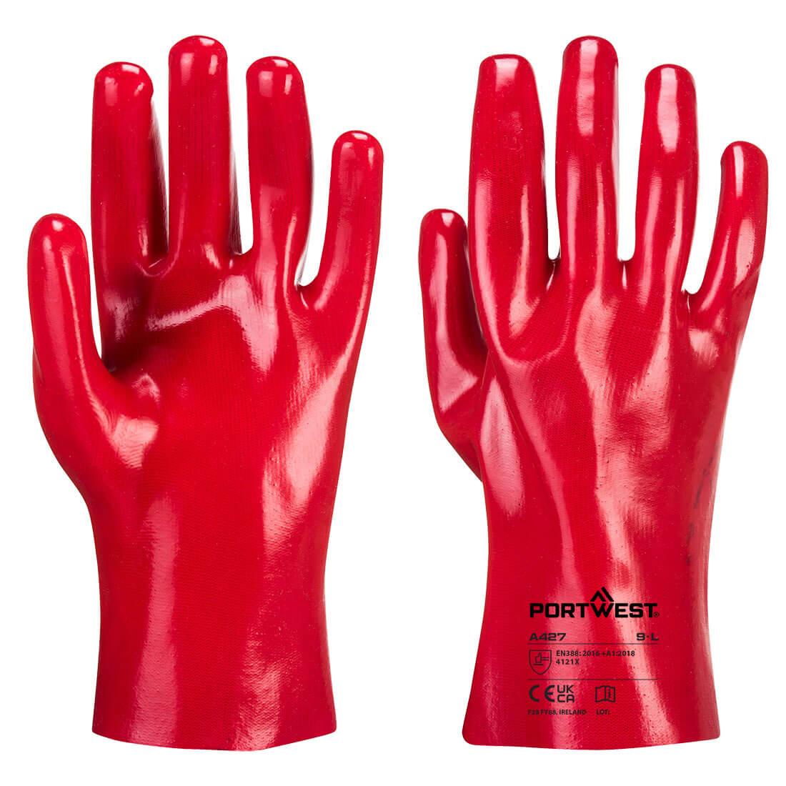 Grip 12 PVC Gauntlet 27cm - Red