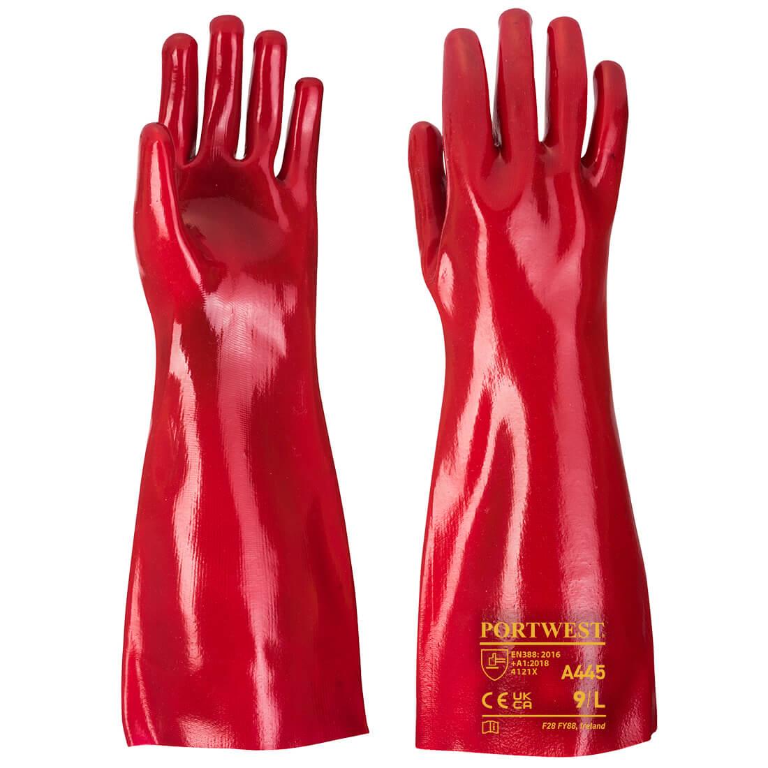 Grip 12 PVC Gauntlet 45cm - Red