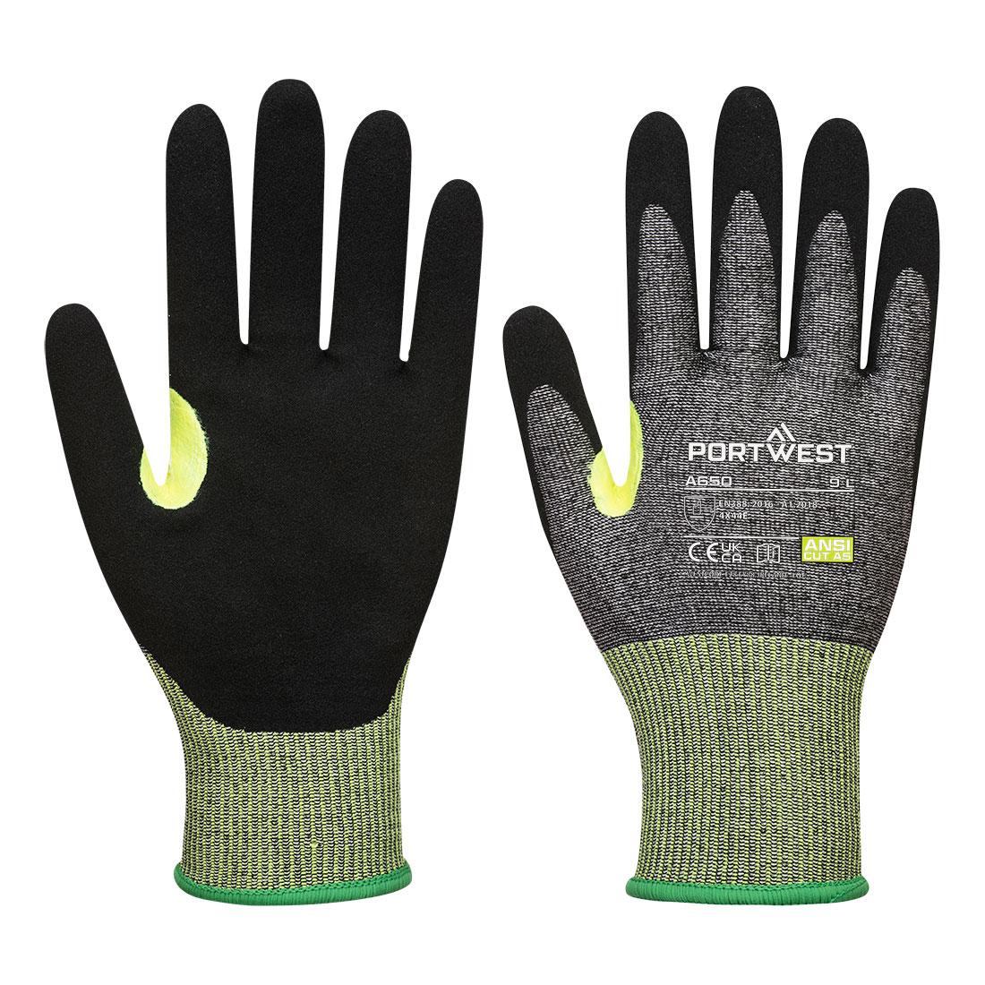 CS Cut E15 Nitrile Glove - Grey/Black