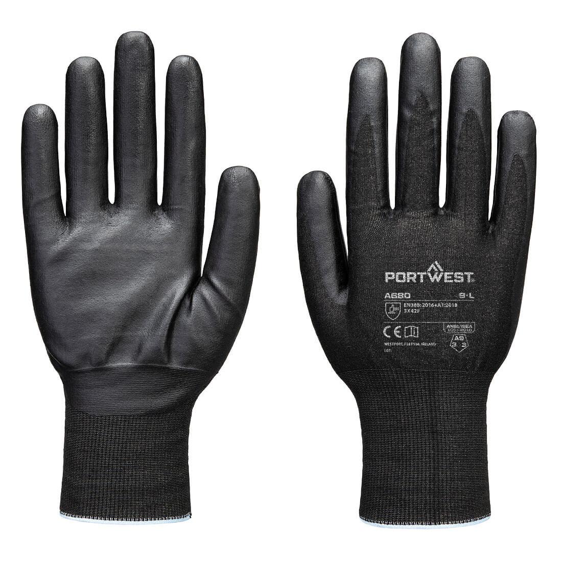 Cut F21 Nitrile Tungsten Glove A9 - Black