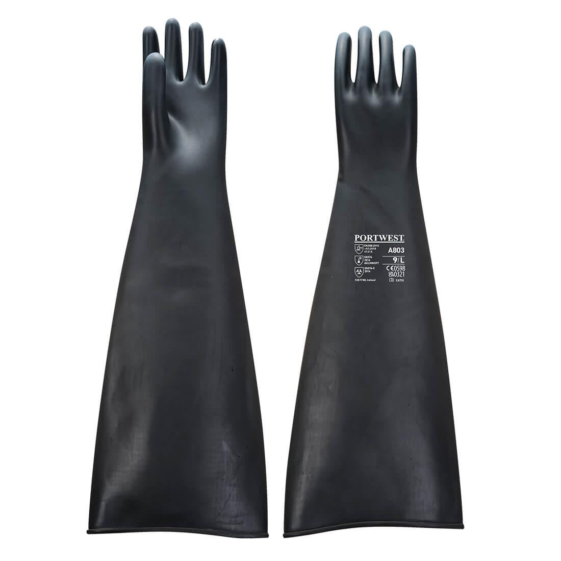 Chem 600 Latex Heavyweight Gauntlet - Black