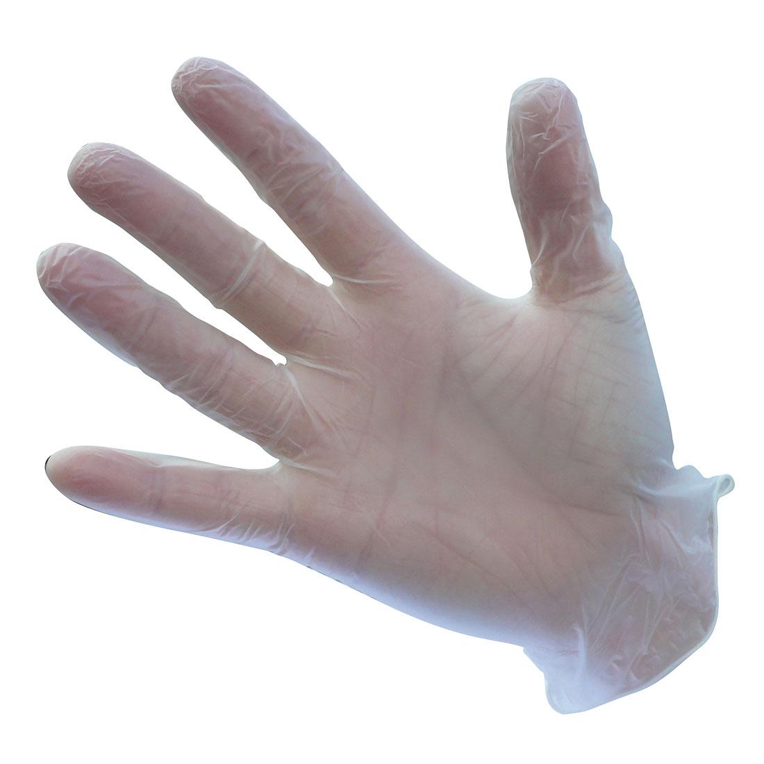 Powdered Vinyl Disposable Glove (Pk100) - Clear