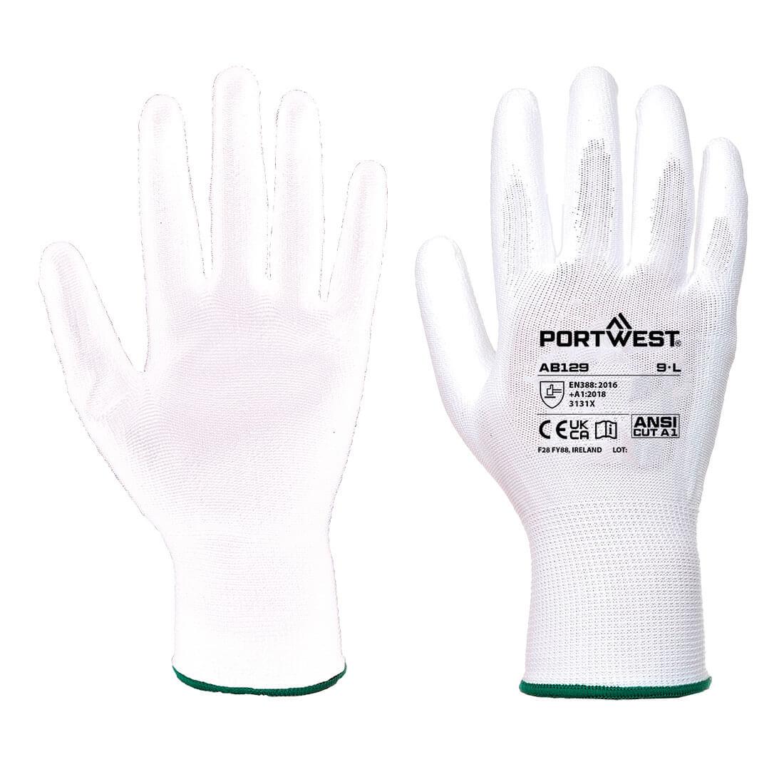 PU Palm Glove (288 Pairs) - White