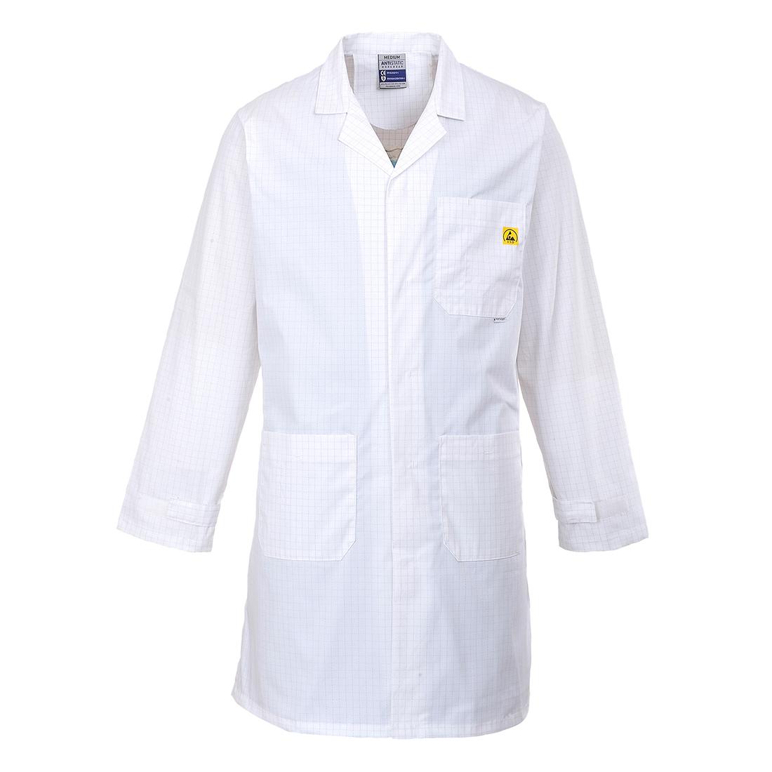 Anti-Static ESD Coat - White