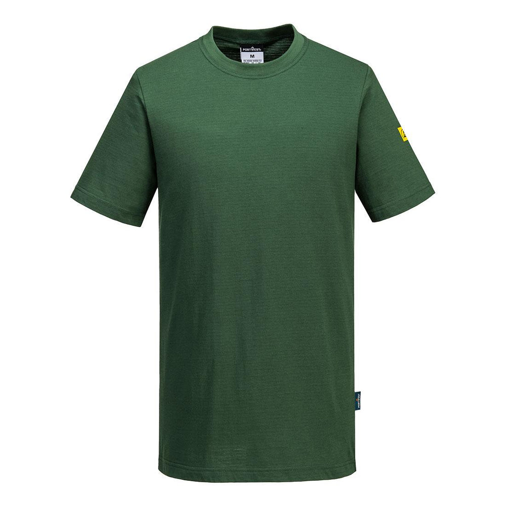 Anti-Static ESD T-Shirt S/S - Forest Green