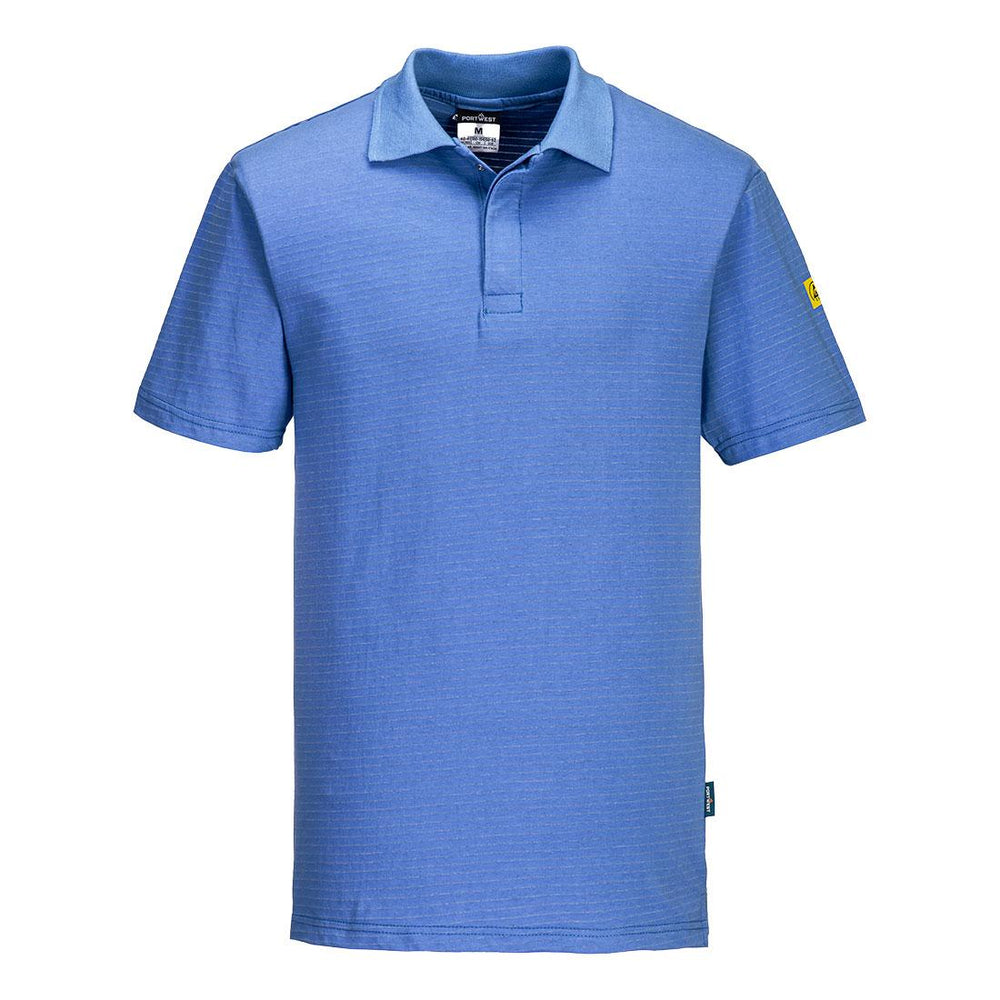 Anti-Static ESD Polo Shirt S/S - Hamilton Blue