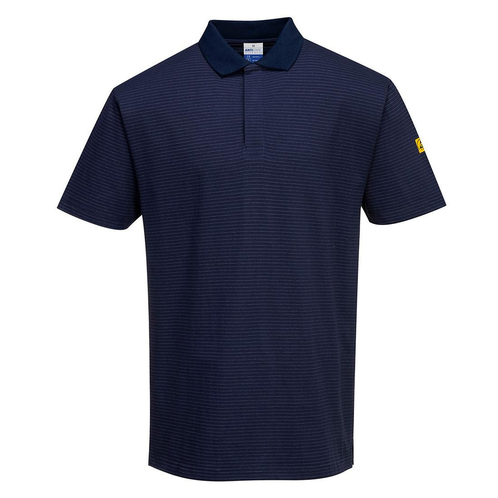 Anti-Static ESD Polo Shirt S/S - Navy
