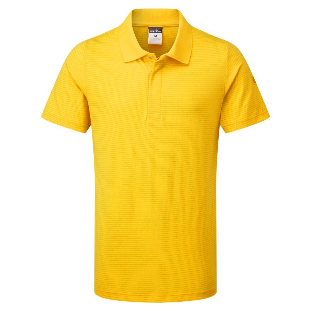 Anti-Static ESD Polo Shirt S/S - Deep Yellow