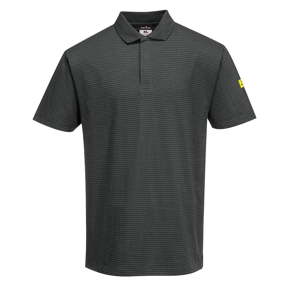 Anti-Static ESD Polo Shirt S/S - Zoom Grey