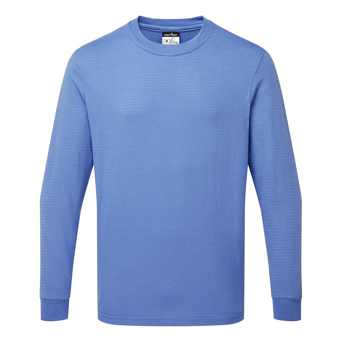 Anti-Static ESD T-Shirt L/S - Hamilton Blue