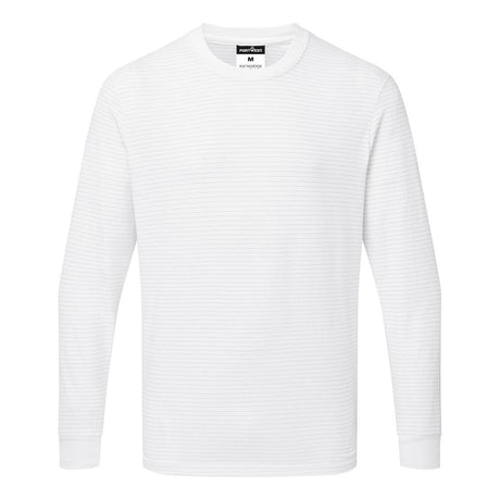 Anti-Static ESD T-Shirt L/S - White