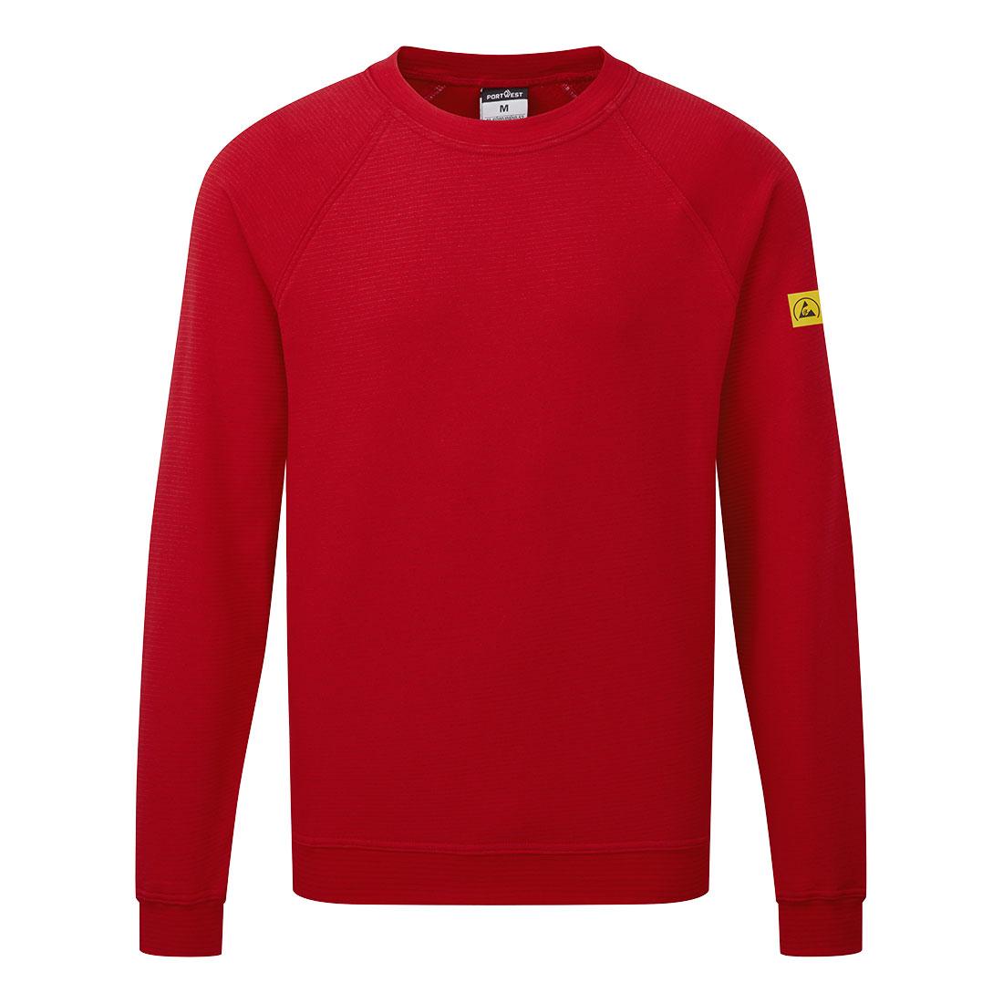 Anti-Static ESD Sweatshirt - Deep Red