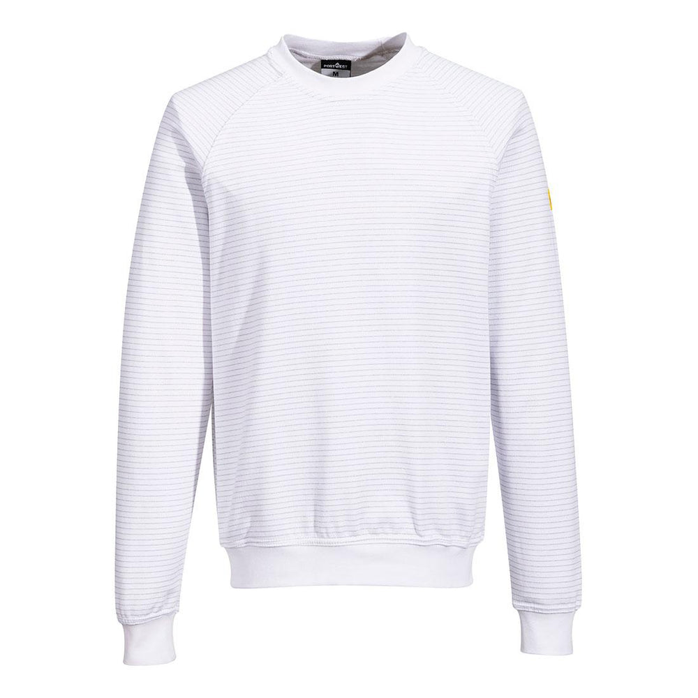 Anti-Static ESD Sweatshirt - White