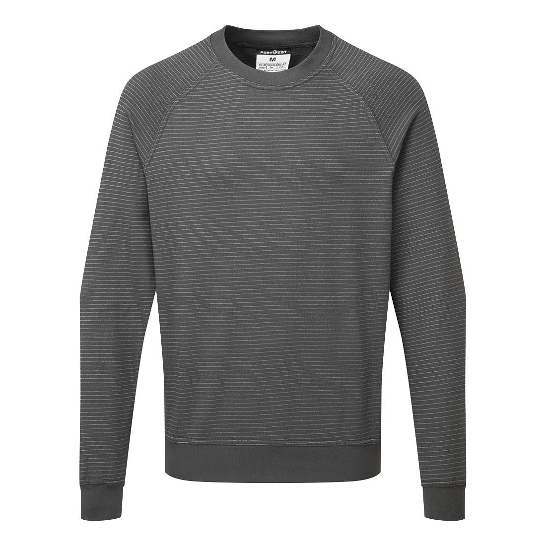 Anti-Static ESD Sweatshirt - Zoom Grey