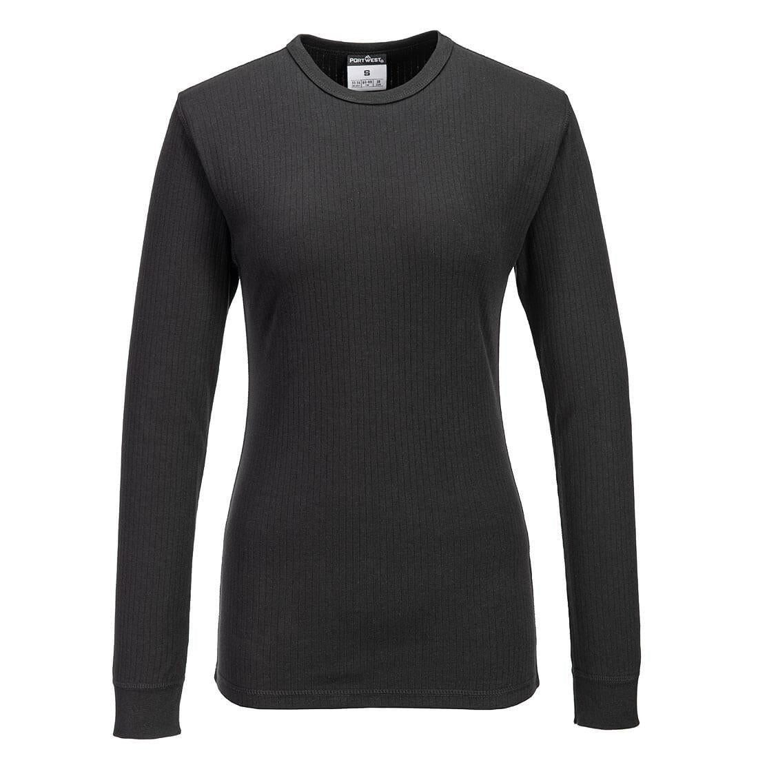 Women's Thermal T-Shirt Long Sleeve - Black