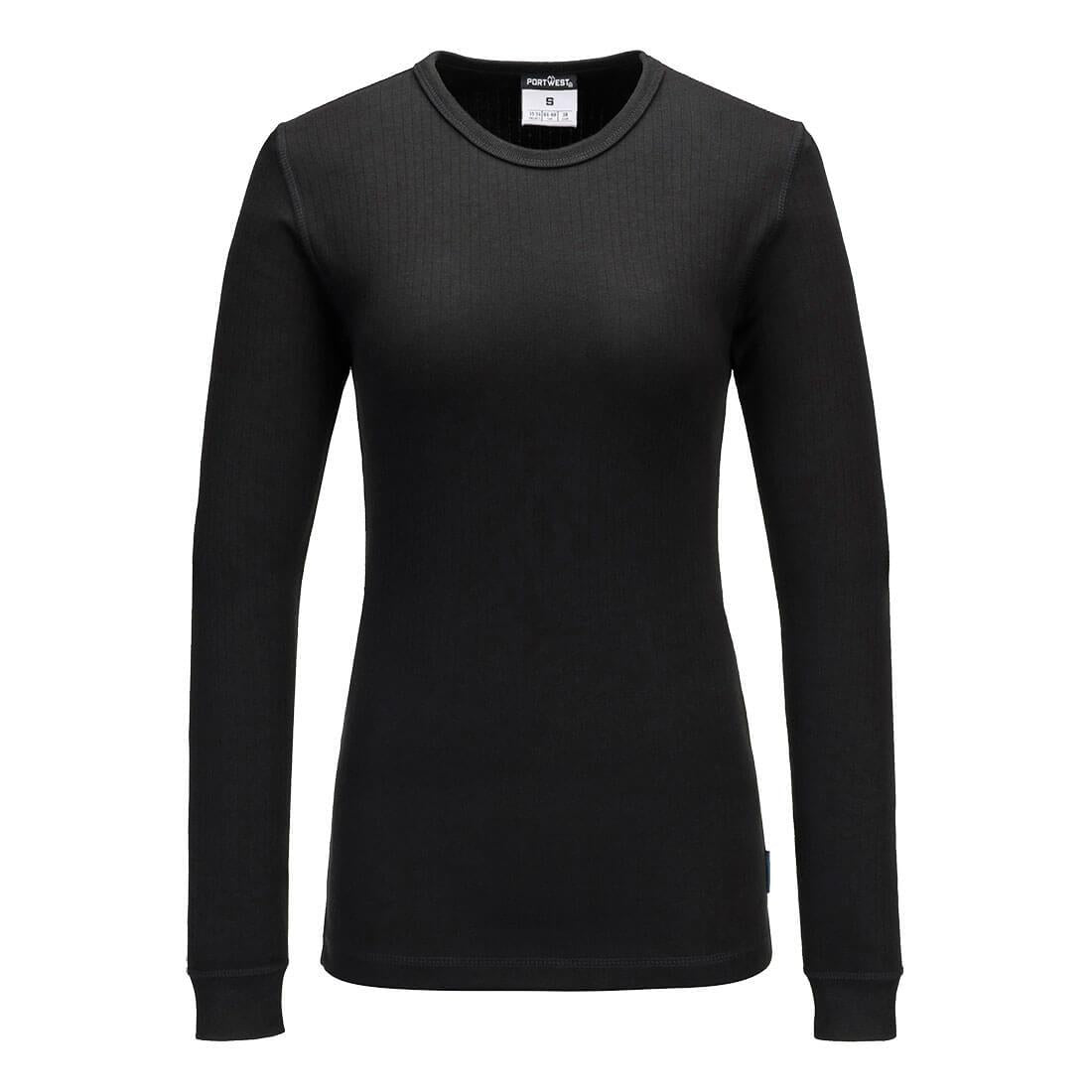 Women's Thermal T-Shirt Long Sleeve - Black