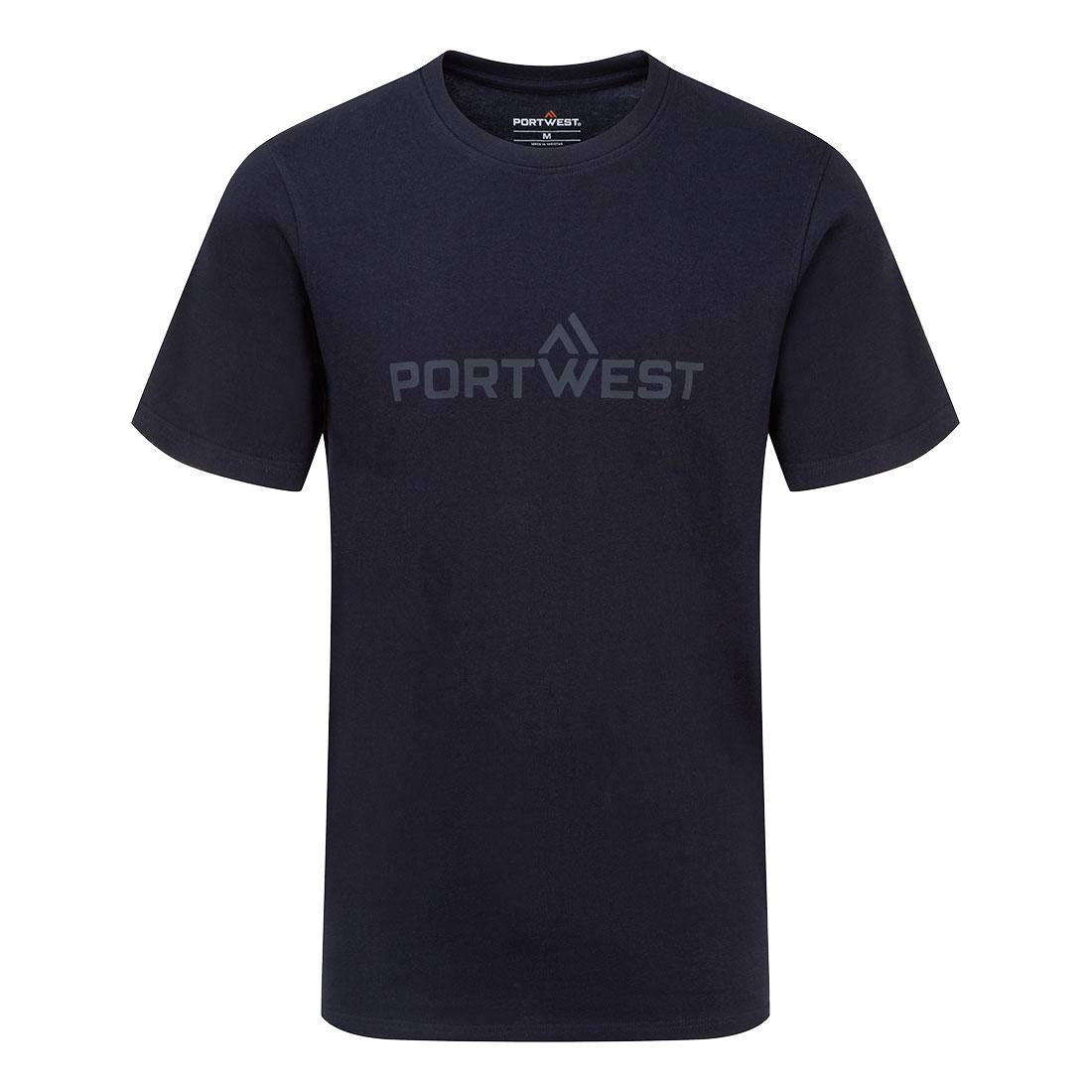 Portwest Cotton T-Shirt S/S - Navy