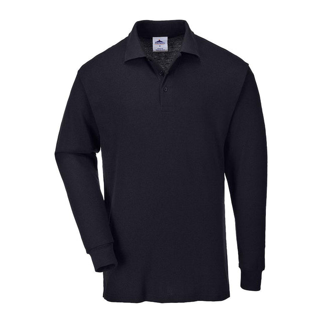 Genoa Long Sleeved Polo Shirt - Black