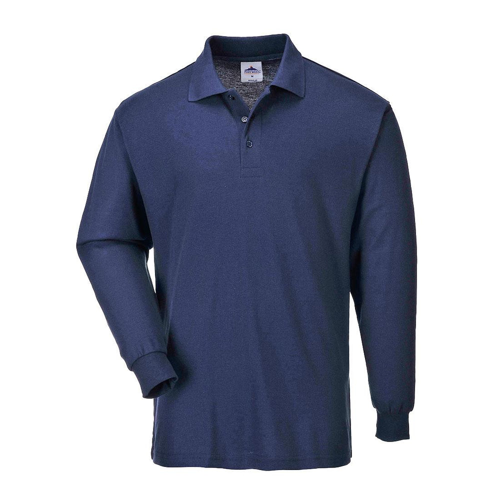 Genoa Long Sleeved Polo Shirt - Navy